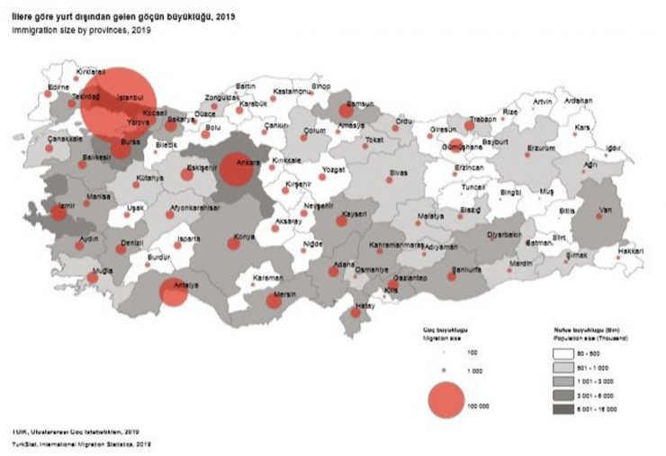 Yurt dışından Samsun’a 11 bin 379 kişi göç etti