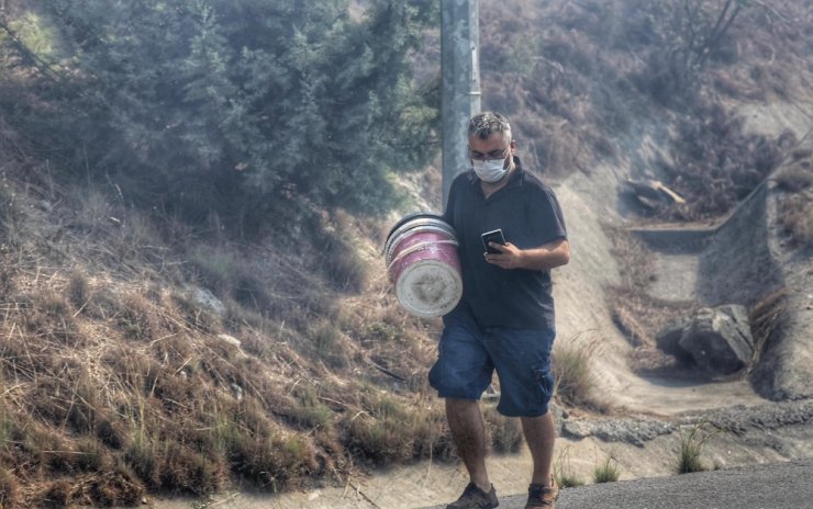 Kovayla yangını söndürmeye koşan adam konuştu