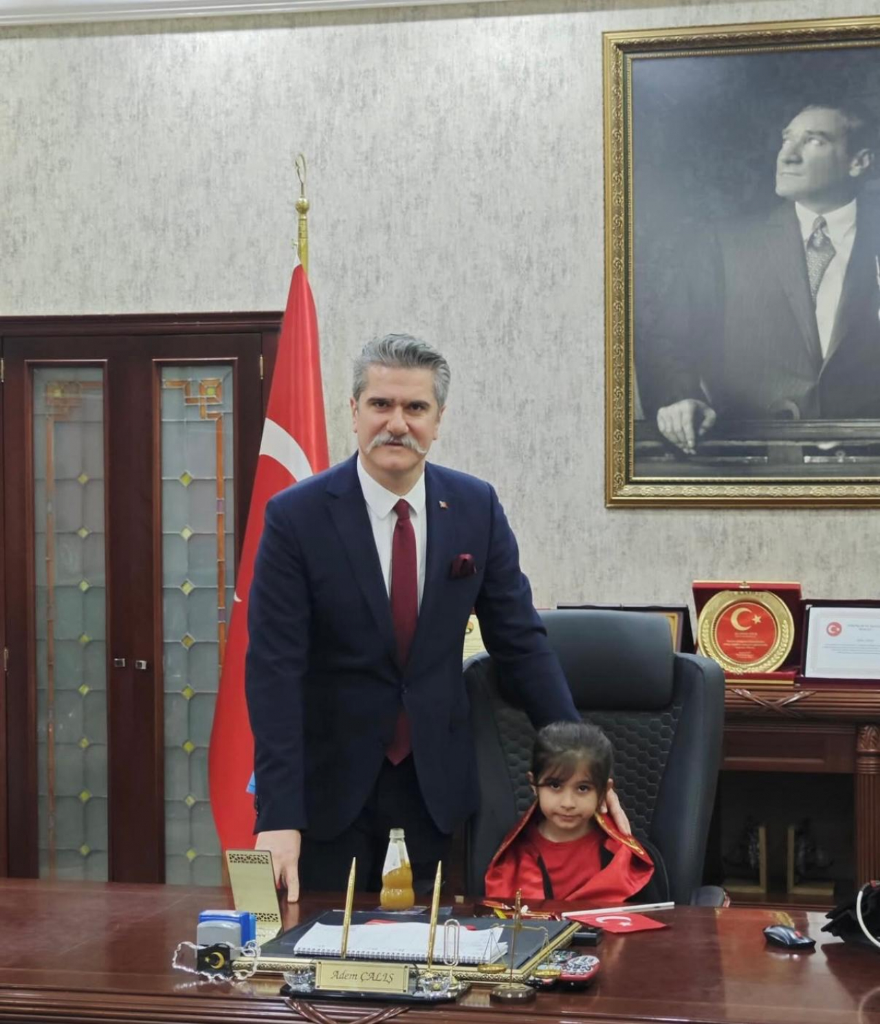 Başsavcı Adem Çalış, 23 Nisan'da minik konuklarını ağırladı